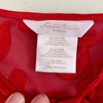 secret treasures 🦋 Red Heart Lingerie Camisole Sheer Heart Top XL Photo 3