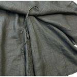 Eileen Fisher  100% Irish‎ Linen bustle hem Dress Sleeveless Black Petite Size PL Photo 4