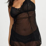 Torrid  Sheer Black Lace Chemise Photo 0
