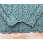 Ralph Lauren LAUREN  Rollneck Cable Knit Sweater Green Size Medium Fisherman Photo 6