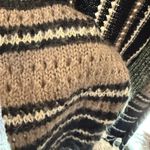 Cashmere brand Elegant Black and Gray Striped Women's Cardigan S/M Size undefined Photo 4