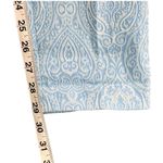 J. McLaughlin Pants Womens 6 Light Blue Jacquard Paisley Floral Tapered Slim Fit Photo 8
