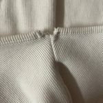 White Ribbed Cropped Tank Top Size M Size M Photo 4