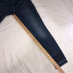 EXPRESS  Size 0R Stretch Repreve Ankle Legging Mid Rise Blue Distressed Raw Hem Photo 7