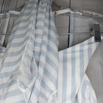 Jimmi Striped Blue and White Bikini Set With Wrap And Hair Tie Size M NWT Size M Photo 9