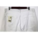 River Island  Womens US12 Luxe Collection Jeans White Straight Leg Button‎ Fly Photo 4