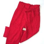 J.Crew NWT Tapered Paper-bag in Cherry Red Lace High Rise Straight Pants 6P Photo 1