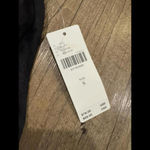 Anthropologie NWT  Black Satin Mini Skirt Small Photo 2