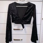 Style Rack  black velvet tie top Photo 1
