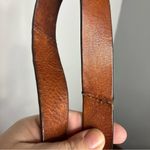 Fossil  Harper flap crossbody bag black leather brown leather strap medium size Photo 14