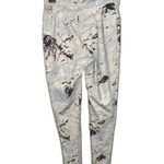 Gymshark Ori Leggings Print Gray Cream Marble 7/8 Length Cropped Sz Small Photo 2