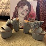 Jeffrey Campbell  Denim Sandals Platform Photo 0