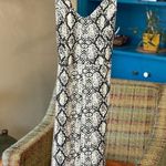 Snake skin print dress Black Size undefined Photo 0