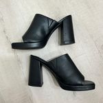 French Connection Women's Pilar Slip-On Pump Heel Sandals in Black Photo 4