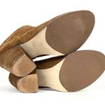 Arturo Chiang Womens Hadley Heeled Boots Brown Suede Ankle Back Zip Closure 9 Photo 3