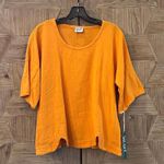 NWT Oh My Gauze! Women's Orange Casual Short Sleeve Top, Size S/M Photo 0