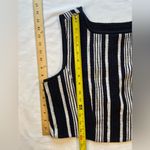 Carven Black + White Tweed Top, Sleeveless, cropped, size Large, EU 42, US L Photo 6