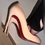 Christian Louboutin  Patent Leather Doracora Heart 100 Pumps Nude/Pink 39 EUC Photo 5