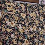 ZARA  WOMAN BLACK FLORAL WIDE LEG STRETCHY FLOWY BOHO PANTS SMALL Photo 2