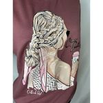 New OBR Denim, Pink Graphic Tee, Size 34 Women’s, With Waist Drawstring Size M Photo 3