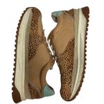 Madewell Kickoff Trainer Sneakers Leopard Calf Hair Nubuck Faraway Sky Size 8.5 Photo 5