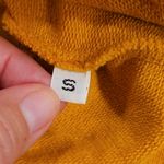 Michael Stars 💕💕 V-Neck Side Slit Ruffle Sweatshirt ~ Saffron Yellow Small Photo 7