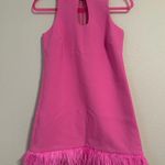 Likely Kikka Pink Feather Shift Dress NWOT Photo 6