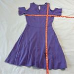 New York & Company Purple Cold Shoulder Dress XS Purple Photo 1