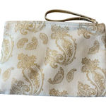 Cream and Gold Cosmetic Accessory Bag Photo 0