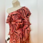 MISA Los Angeles  Medium Selena Feeling Groovy Pink And Orange Mini Dress  NWT Photo 4