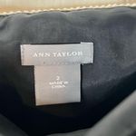 Ann Taylor Black And White Lace Striped Aline Dress Photo 5