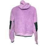 Champion Sweatshirt Sz XS Purple Green Hoodie Sherpa Half Zip UO Exclusive Photo 5