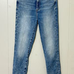 Denim Forum The Lola High Rise Skinny Crop Jeans Size 27 Light Wash Blue Photo 0