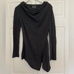 Marc New York  draped cowl neck asymmetrical hemmed long sleeve thermal Photo 1