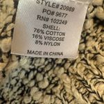 Skies Are Blue 384  Black and Cream Knit Ollie Textured Cardigan Cozy Medium Photo 4