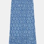 ZARA NWT High Waisted Floral Print Blue Midi Skirt Photo 3