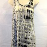Simply Vera, Vera Wang Simply Vera Vera Wang Womens Tank Top Size XS Racerback Animal Print Beaded Black Gray Yellow Photo 0