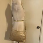 Jones New York Vintage Gold Leather Purse Shoulder Bag Crossbody Photo 9