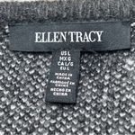 Ellen Tracy downtown glam animal print cardigan sweater Comfy Cozy Wrap Grey Photo 2