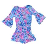 Lilly Pulitzer Del Lago Romper Tassels Flounce Sleeves Size XS Photo 2