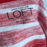 Loft  • Red Pink Ombré White Striped Women's Top Photo 3