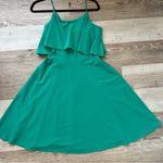 Ann Taylor  green emerald cocktail party midi dress size 0 Photo 12