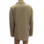 Active USA Lightweight Linen Blend Open Front Roll Sleeve Blazer Womens Large Photo 8