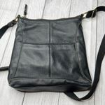 The Sak  Iris Leather Crossbody Bag Black Leather Shoulder Purse Small Sized Photo 8