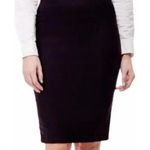 Theory Rokita Mini Pencil Skirt Side Zip Hem Vents High Waisted Wool Black 2 Photo 0