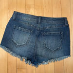 Harper Embroidered Cut Off Distressed Denim Shorts - 25 Photo 3
