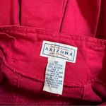 Vtg Y2K Corset Waist Red Pleated Mini Skirt Sz 2 High Rise Button Fly Photo 14
