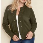 Venus ✨ Tab Button Detail Green Sz Large Cardigan✨ Photo 1