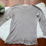 American Eagle AEO Taupe Beige Crewneck Crochet Sweater Small EUC Photo 1