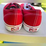 Authentic unisex red like new Vans shoes size 9.5 men’s or women’s size 11 Photo 5